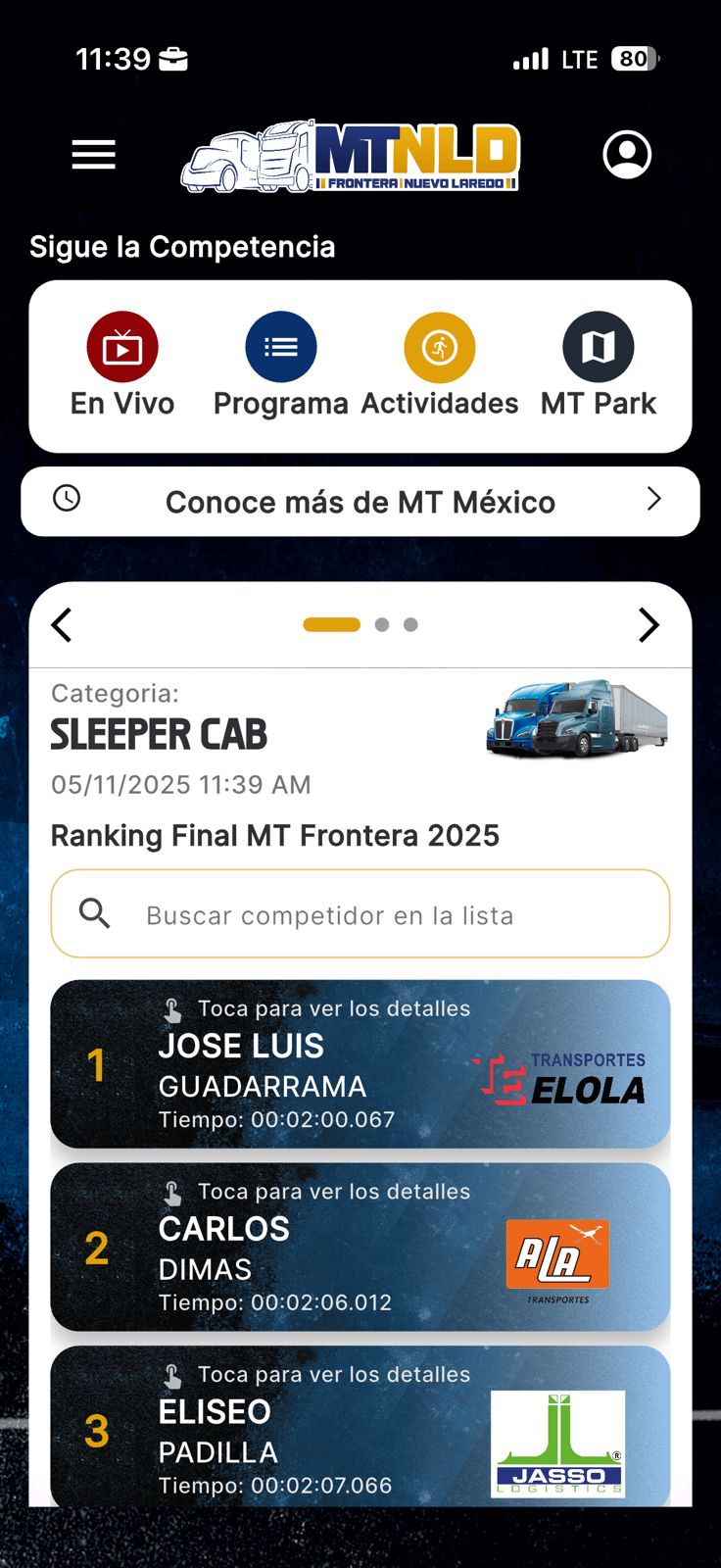 Home en temporada de MT México